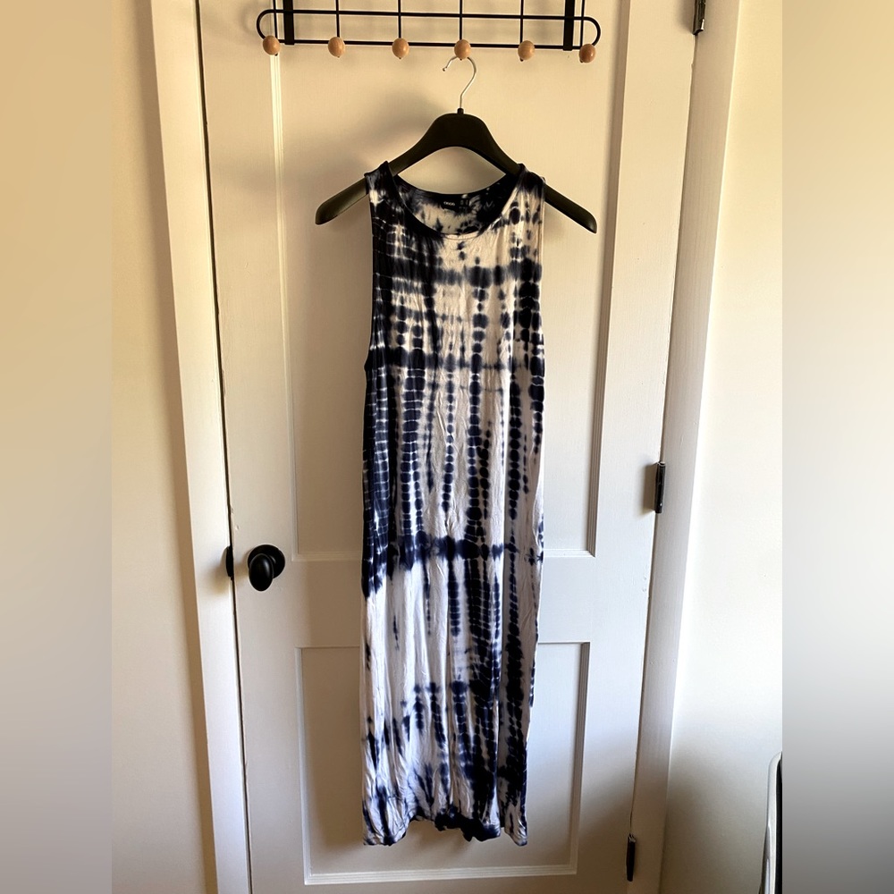 ASOS jersey tie-dyed racerback dress